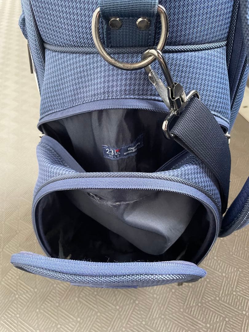 23GOLF スタンド式キャディバッグ ネームプレート（未使用）つき