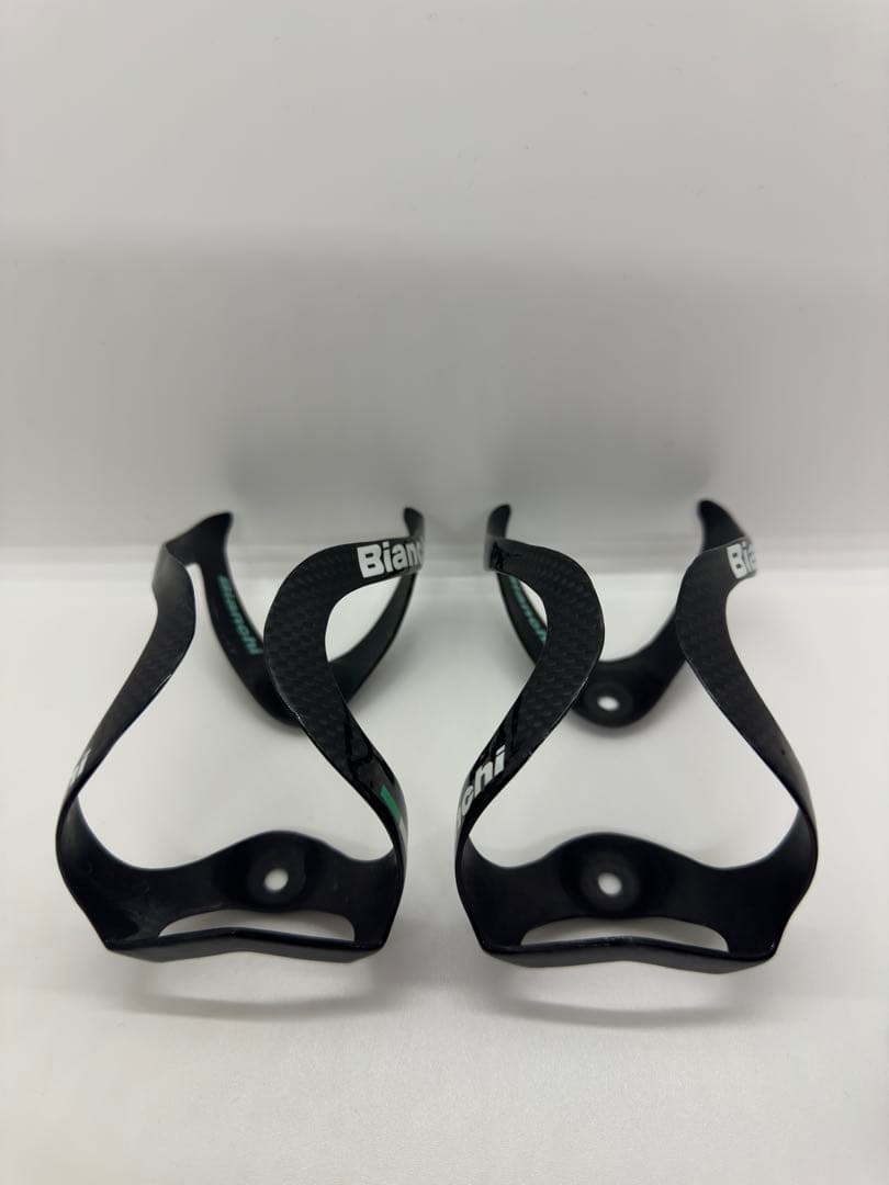 Bianchi カーボンボトルケージ2個・サドルバック・ボルトセット チェレステ