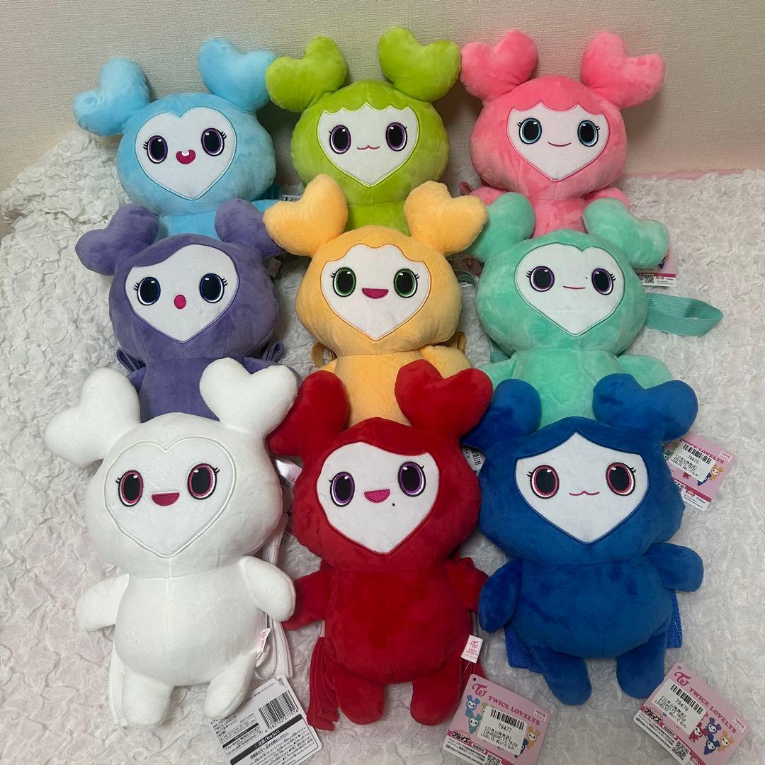 TWICE LOVELYS ぬいぐるみリュック～GiGO限定～ 9体コンプセット