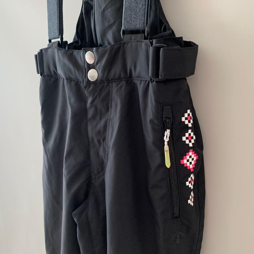 2点 デサント スキーウェア セット レディース スノボ ピンク 黒 L