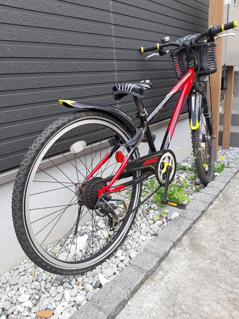 ブリヂストン ジュニア自転車 レッド/ブラック