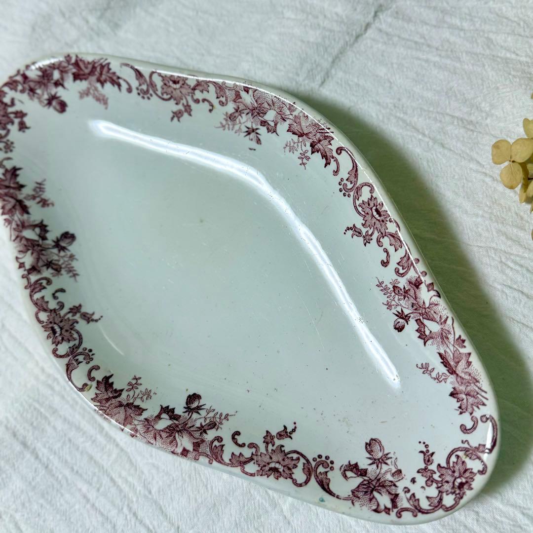 フランスアンティーク　ラヴィエ　プレート　お皿　蚤の市