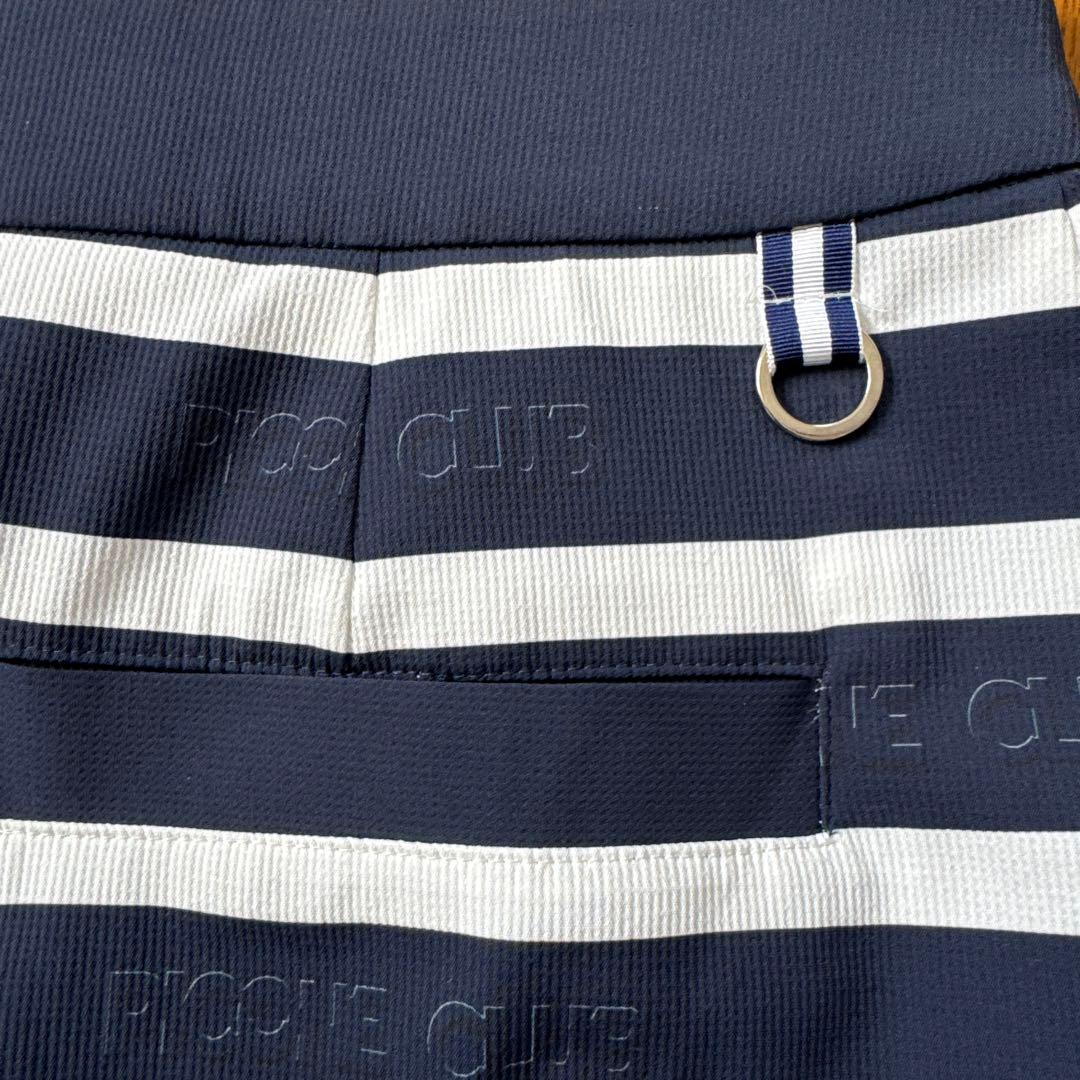 【美品】ピッコーネクラブ　42 スカート　ストライプ　ビキジャパン　ネイビー
