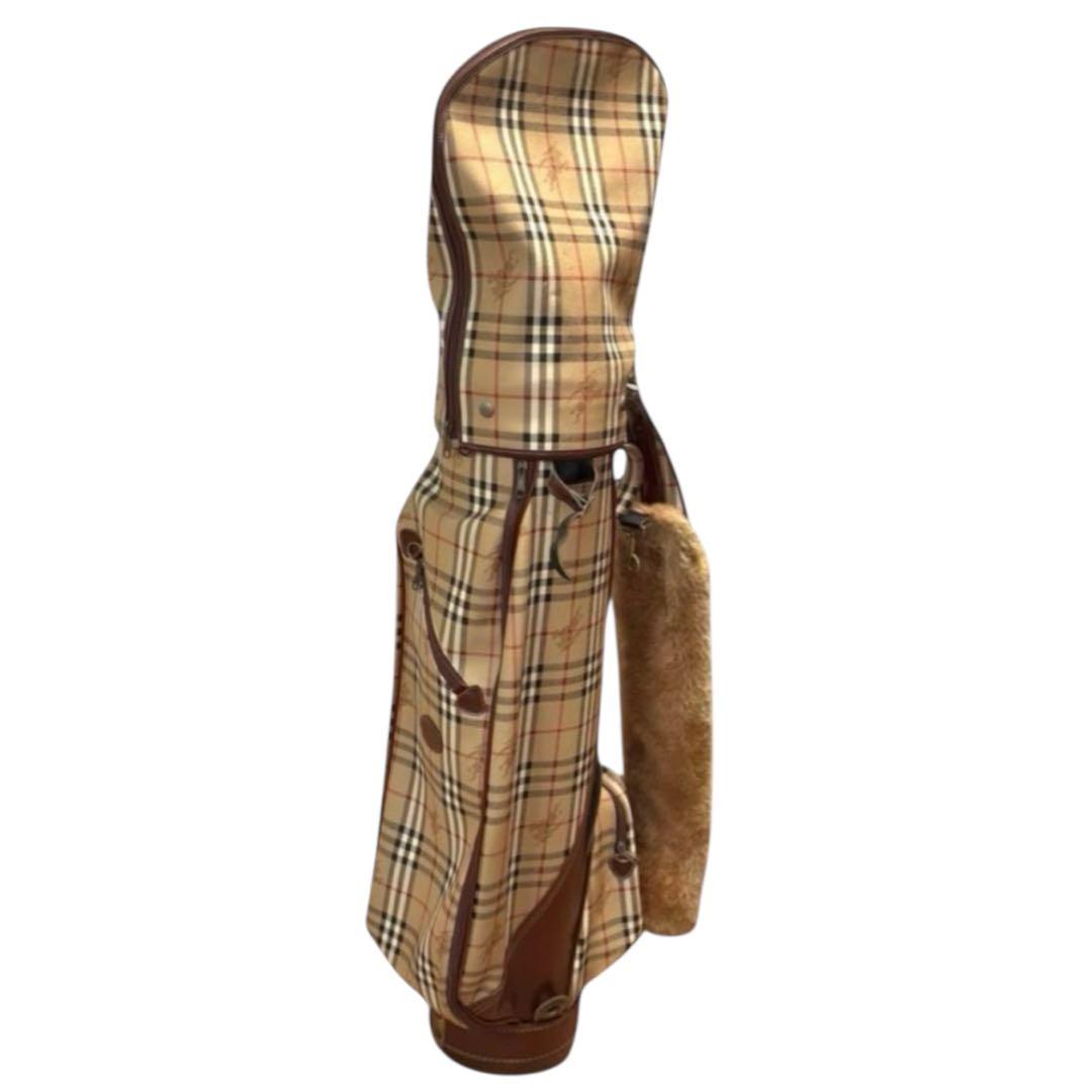 Burberrys 英国製　キャディバッグ　ゴルフ　ファー　ノバチェック　ホース