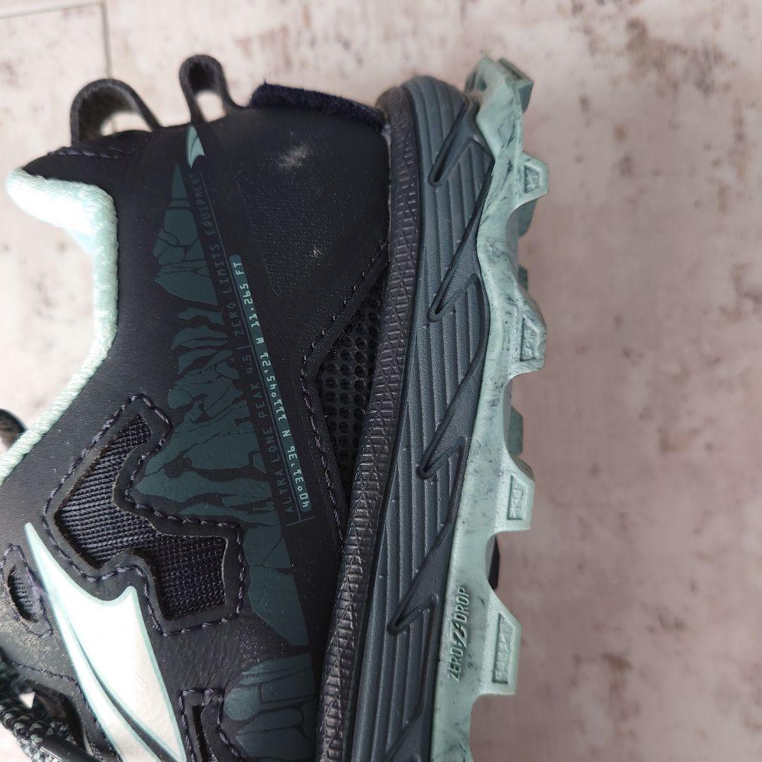 ローンピーク トレイルランニングシューズ ブラック/ミント