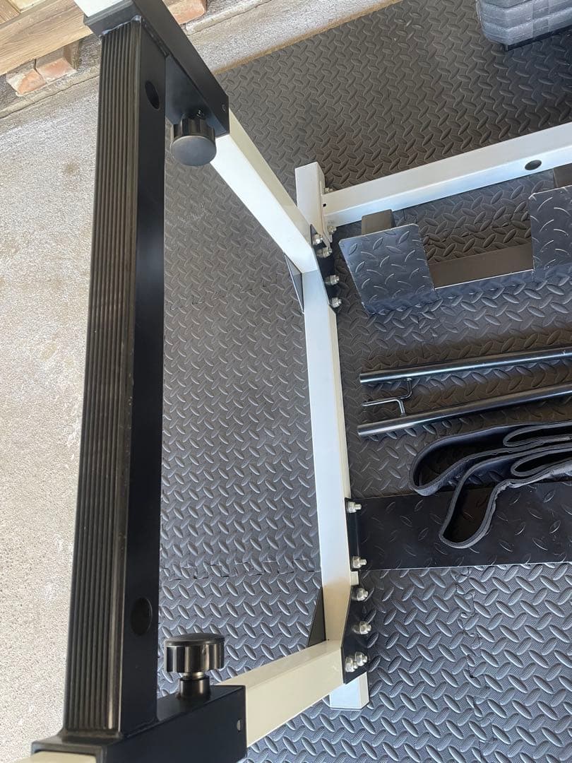 【ホームジム一式】スタック付パワーラック/ベンチ/シャフト/プレート/その他