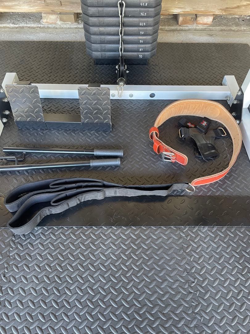 【ホームジム一式】スタック付パワーラック/ベンチ/シャフト/プレート/その他