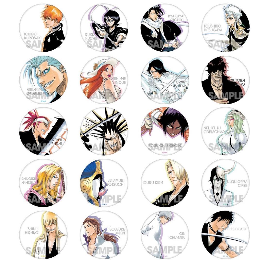 BLEACH展　BLEACH原画展　オリジナル缶バッジコレクション　コンプセット