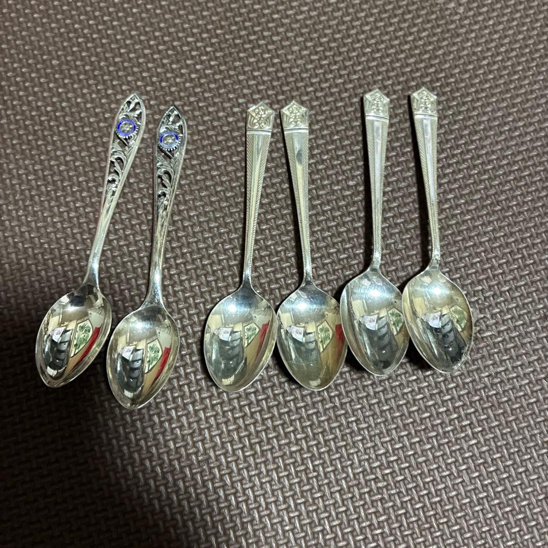 ‼️超希少‼️ロータリーインターナショナル シルバースプーン 2本計６本純銀約90g