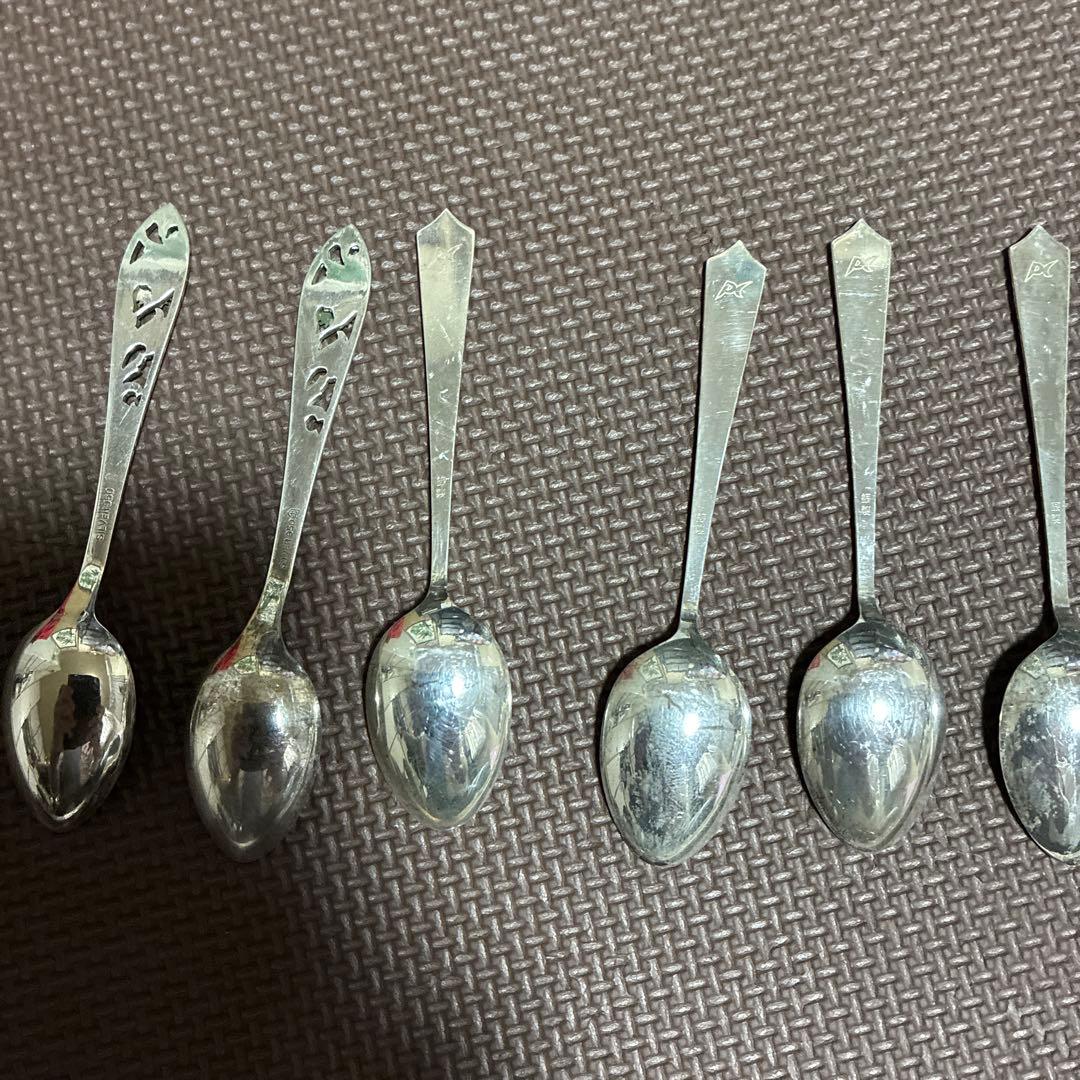 ‼️超希少‼️ロータリーインターナショナル シルバースプーン 2本計６本純銀約90g