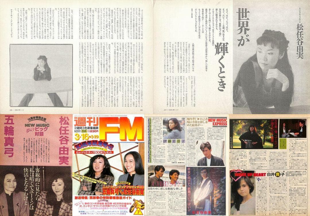 松任谷由実 雑誌 切り抜き 160P ★貴重！ほぼページ欠けなし！ユーミン