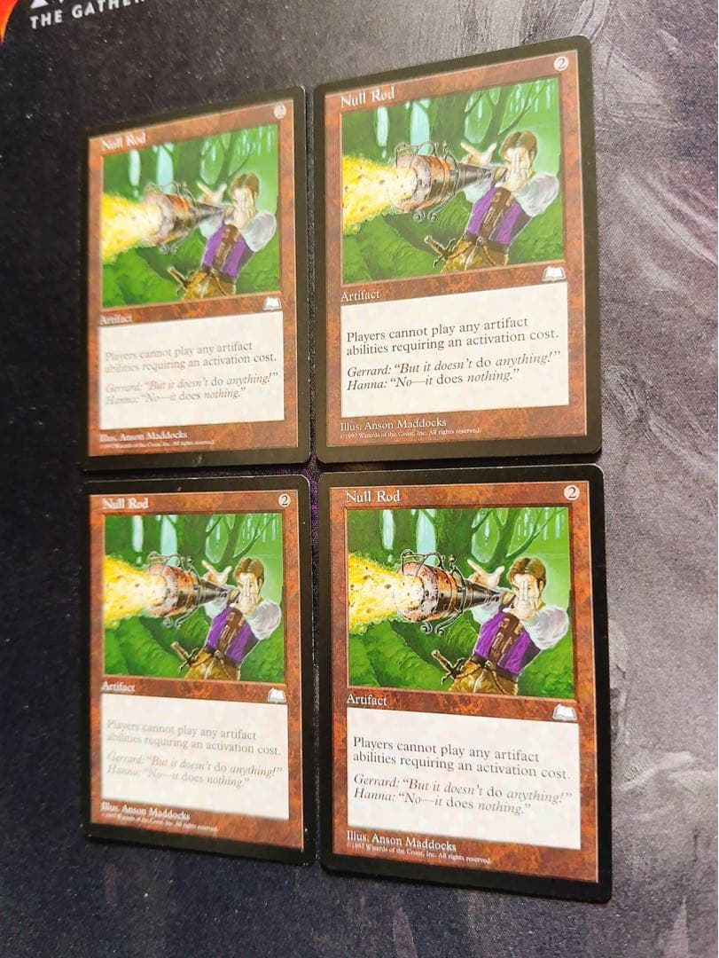 無のロッド　英語　4枚セット