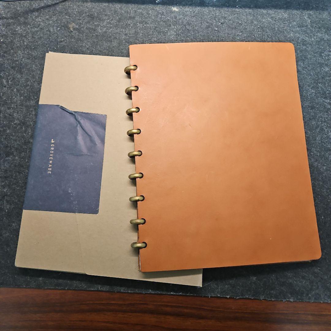 GROVEMADE レザー リングバインダー ノート