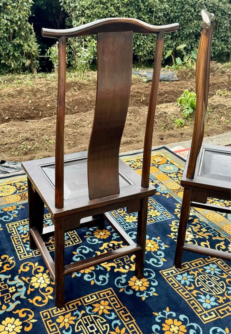 chinoiserie シノワズリ 中国家具 チェア1脚 楡材 Mandarin