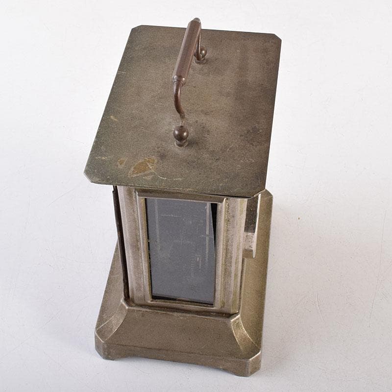 アンティーク　昭和レトロ　謙信洋行　置時計　ゼンマイ式　ジャンク品　VR8849