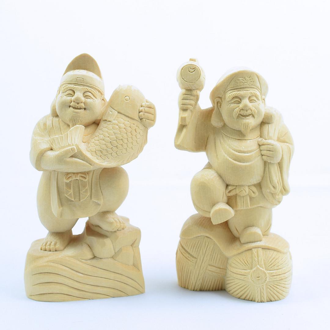 桧　踊り夷大黒　15ｃｍ #008