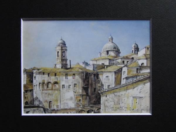 藤田嗣治、【アッシージ】、希少画集画、新品高級額・額装付、状態良好