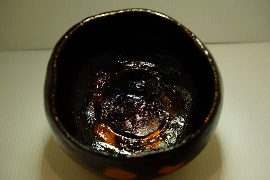 九代　大樋長左衛門　光悦紙屋写　茶碗　共箱あり