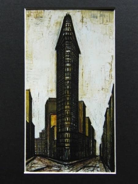 ベルナール・ビュッフェ「NEW YORK-Flat-Iron building」