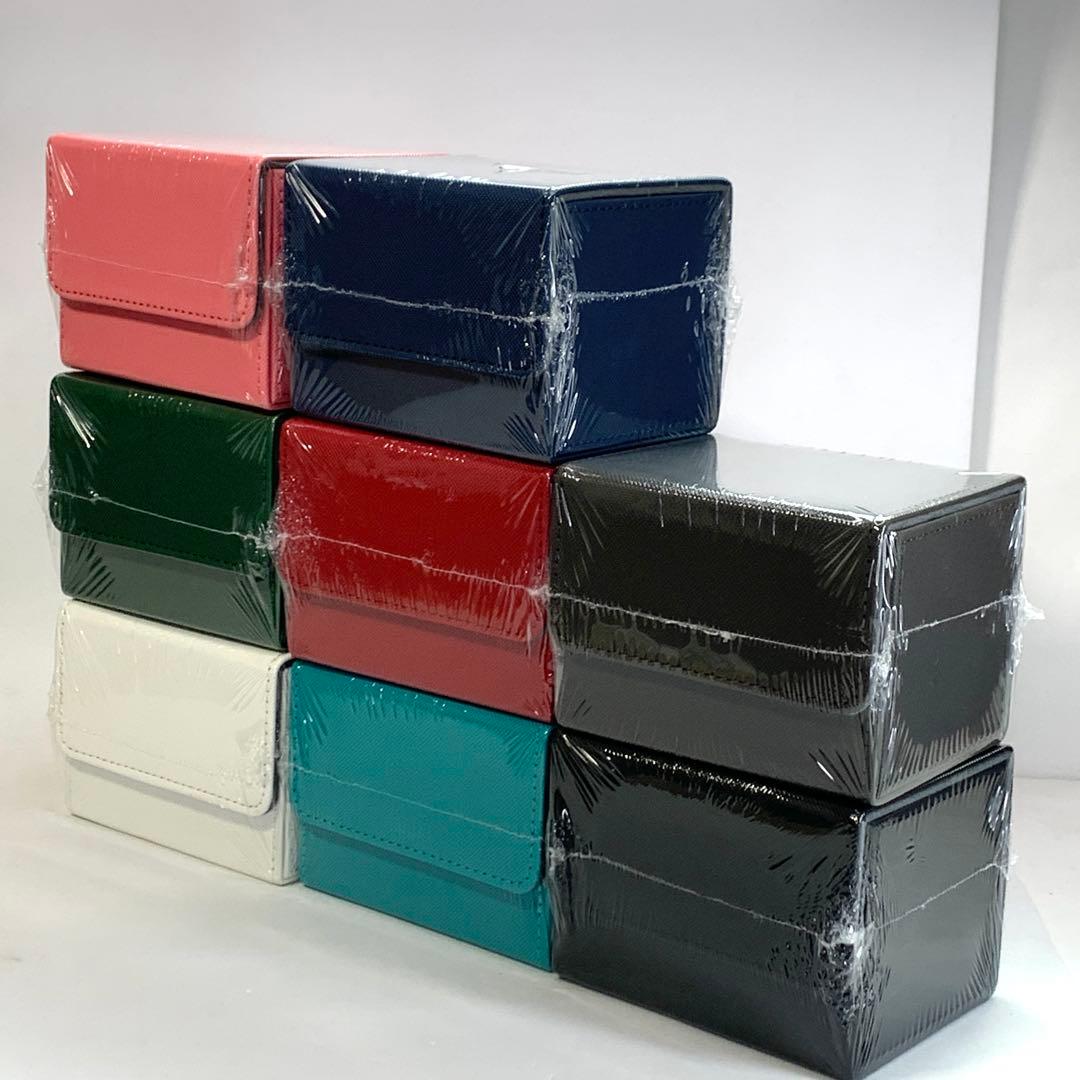 訳アリ　デッキケース　8個セット　レザー調 マグネット カードケース