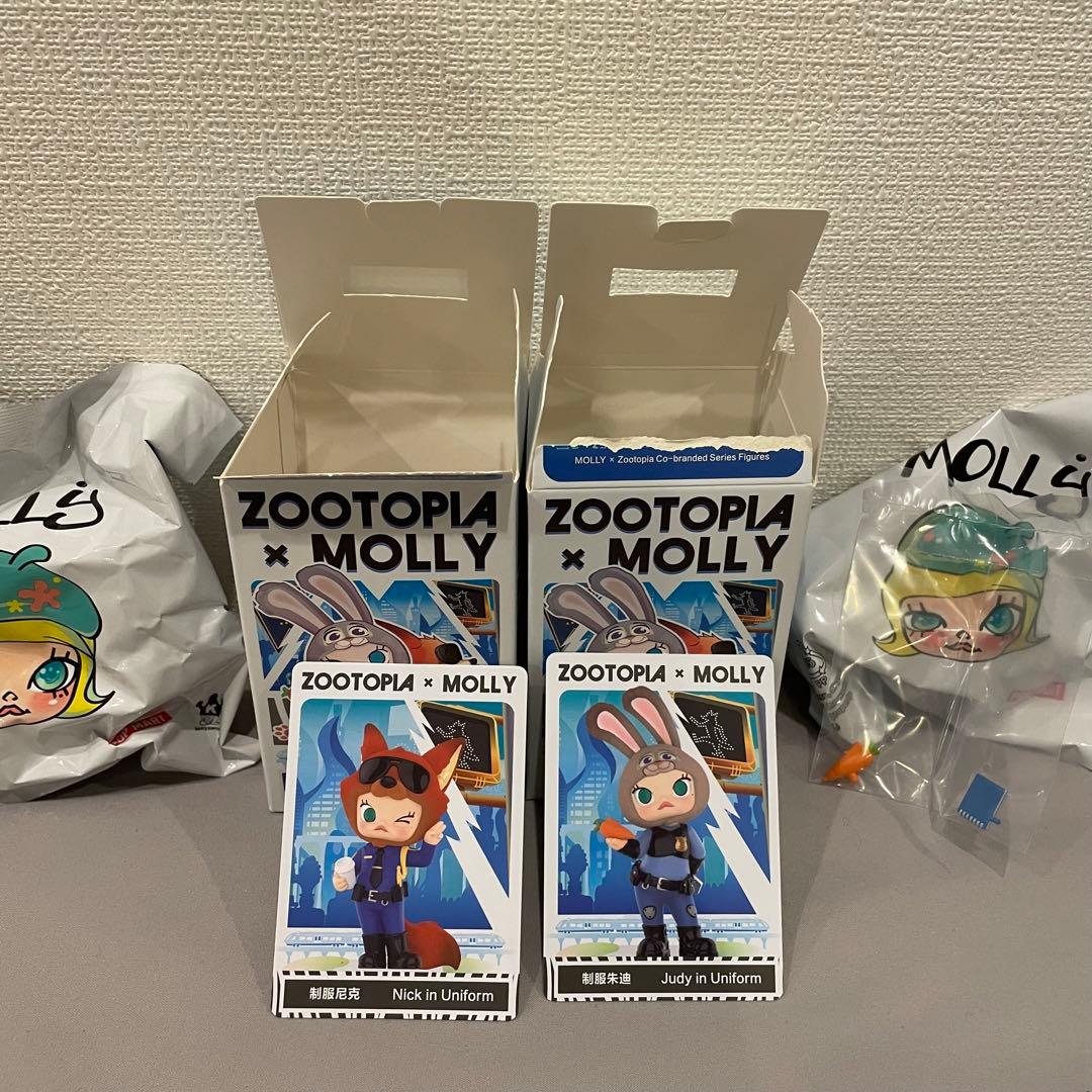 Zootopia x Molly judy&nickフィギュアセット