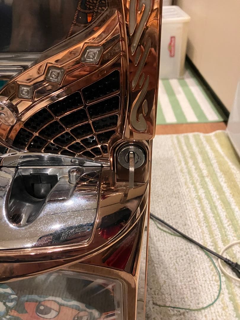 【美品不要機】パチスロ 実機 緑ドン キラメキ！炎のオーロラ伝説