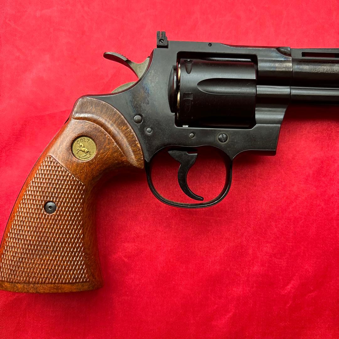 タナカ　コルトパイソン4インチ　ジュピターフィニッシュ　ガスリボルバー