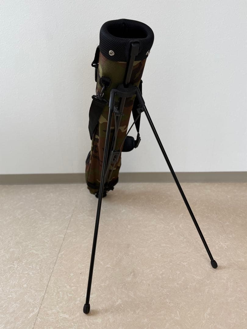 【完売・美品】パーリーゲイツ　セルフスタンドバック　サブバッグ　カモフラ　迷彩