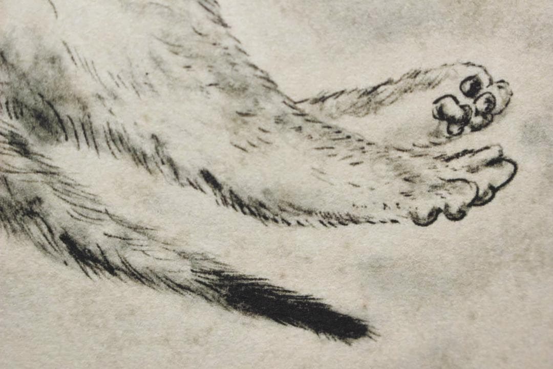 藤田嗣治 エスタンプリトグラフ 「眠る猫」 75部限定 7/75