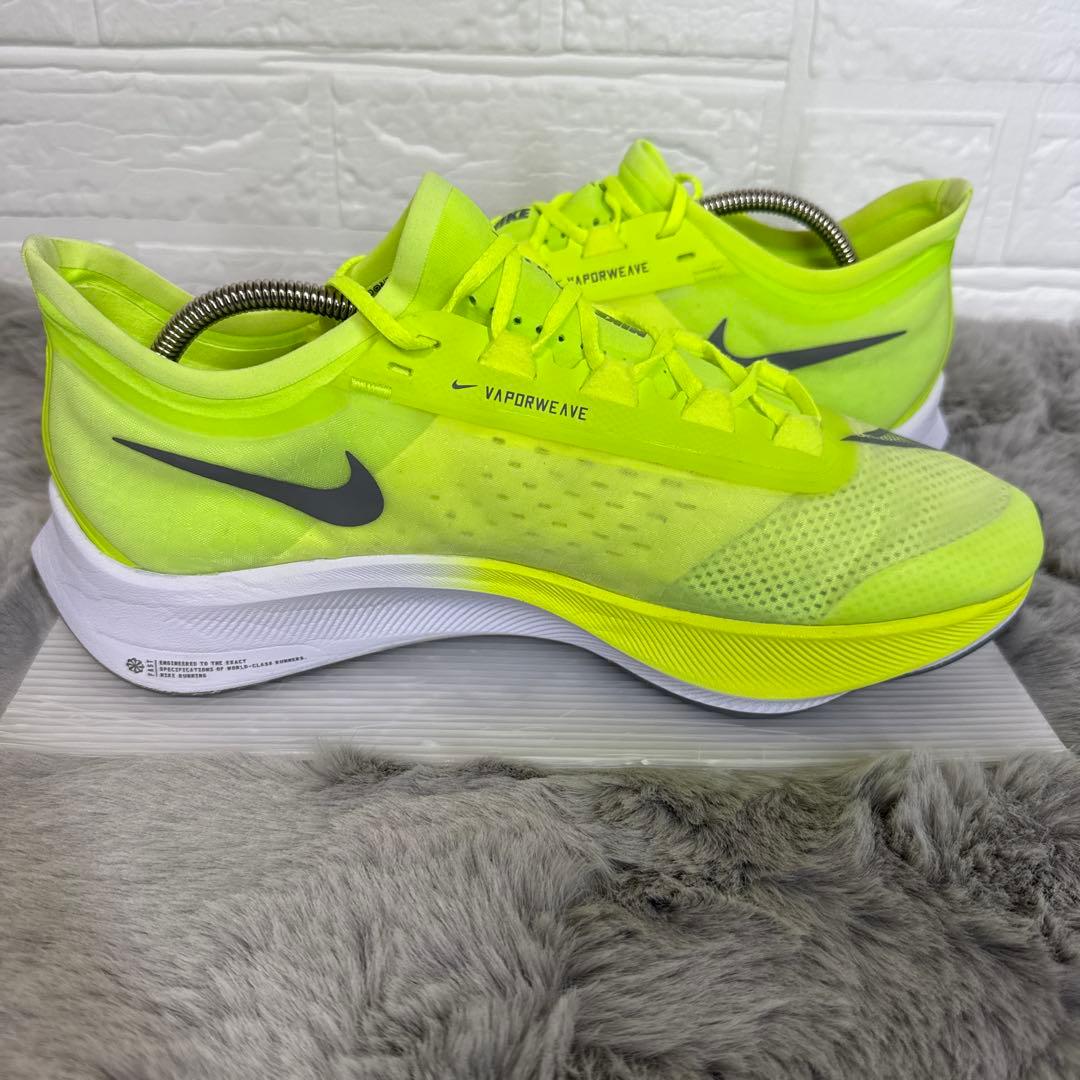 【美品】NIKE ズームフライ３　蛍光　イエロー　27cm