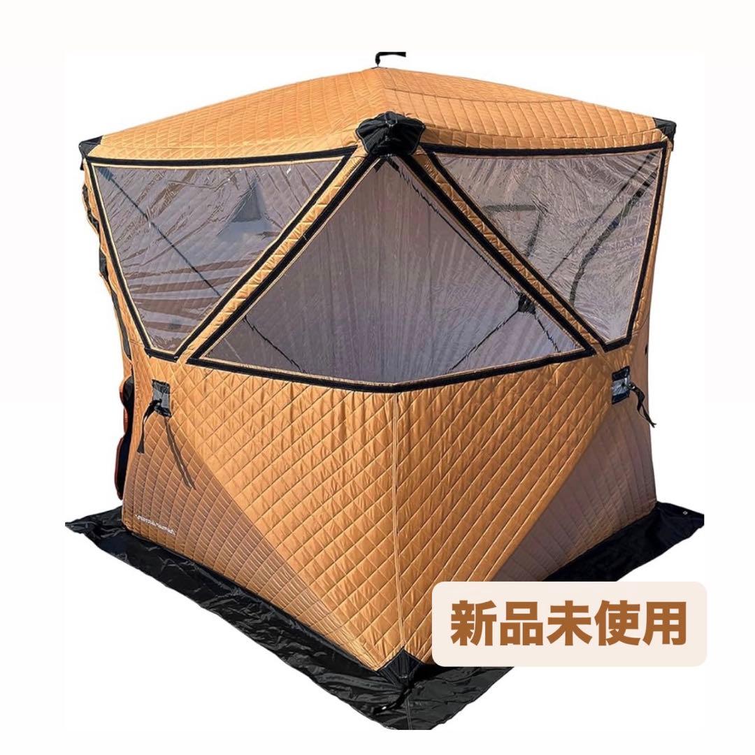 テントサウナ 4人用 家庭用 窓付き キャンプ キッズスペース 防寒 保温