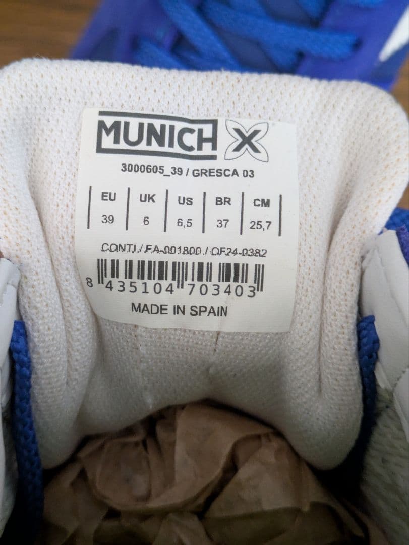 シューズ MUNICH GRESCA 25.7cm (EU39)