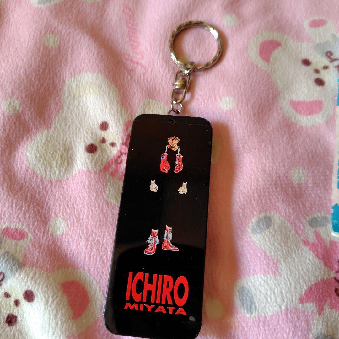 はじめの一歩絆創膏入り缶ケースキーホルダー宮田一郎レトロレアアニメグッズ絵柄入り