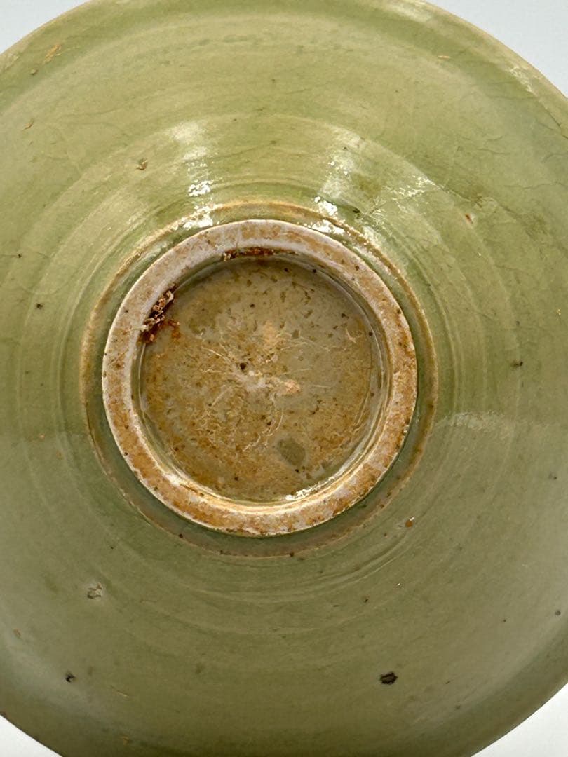 ★0052宋時代 耀州窯 青磁 斗笠碗 ★天目茶碗 茶道具 茶器 唐物天目