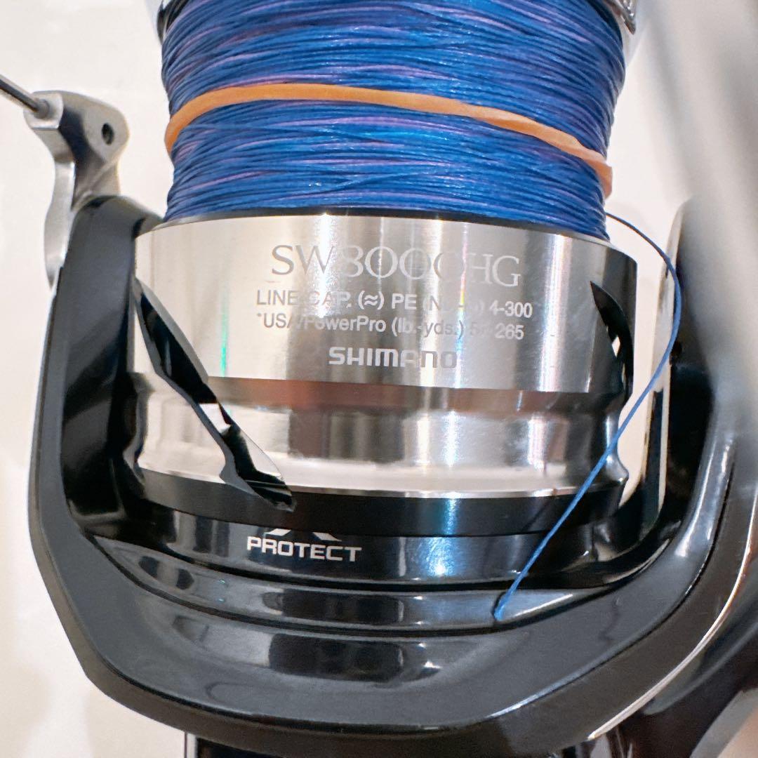 シマノ　ツインパワー　SW８０００HG + バリバス4号ライン