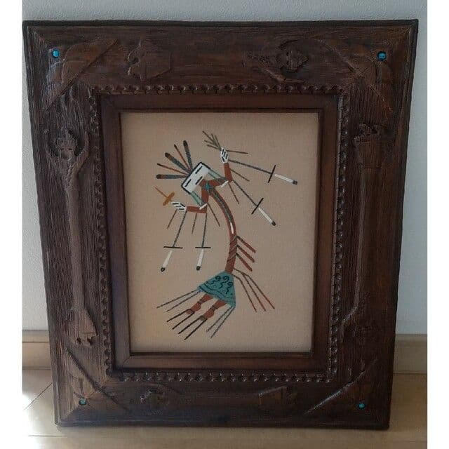 ネイティブアメリカンアート フレーム付き