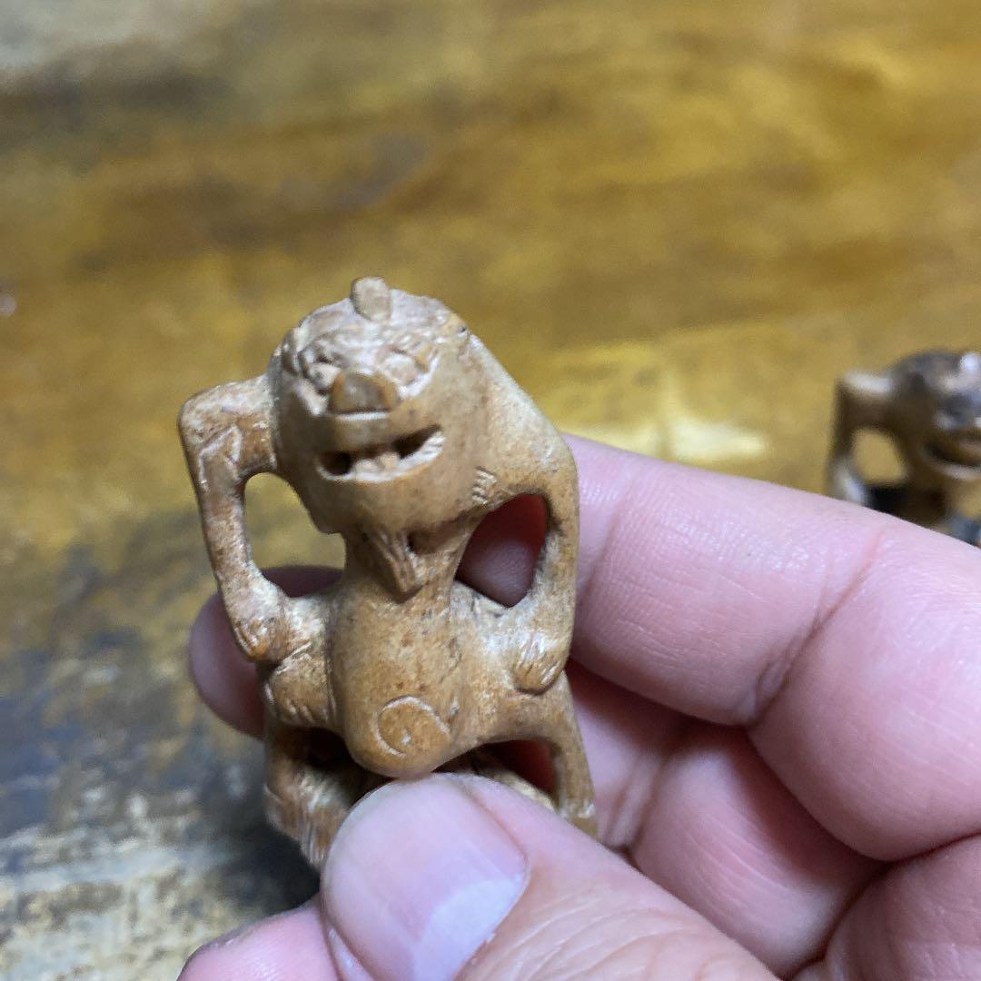 専用　天邪鬼根付一対セット