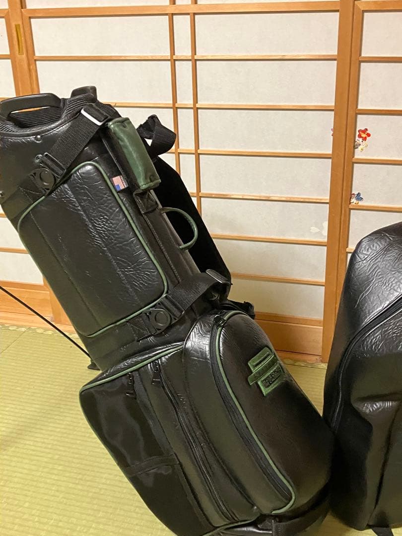 【最終価格】BELDING 黒 キャディバッグ スタンド付き