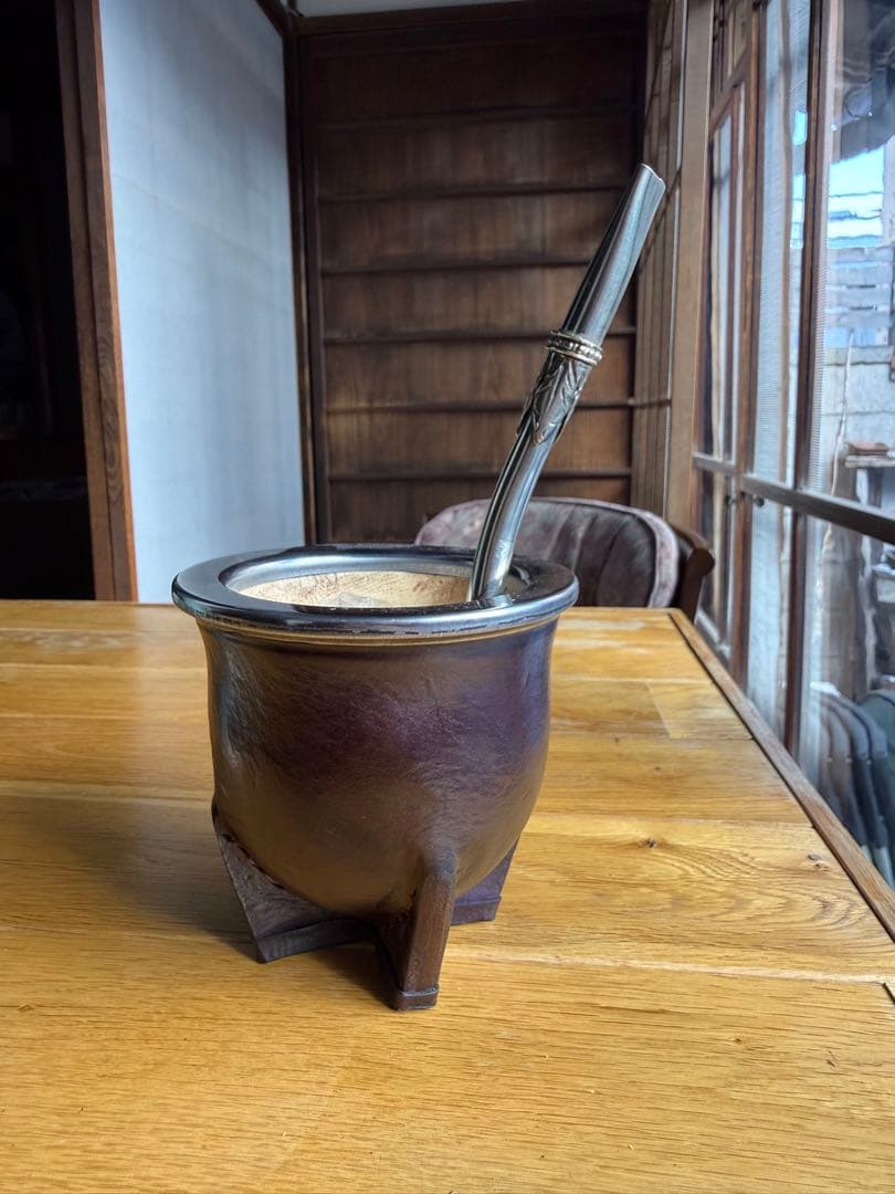 マテ & ボンビージャ 2点セットカミョネロ アルゼンチン製