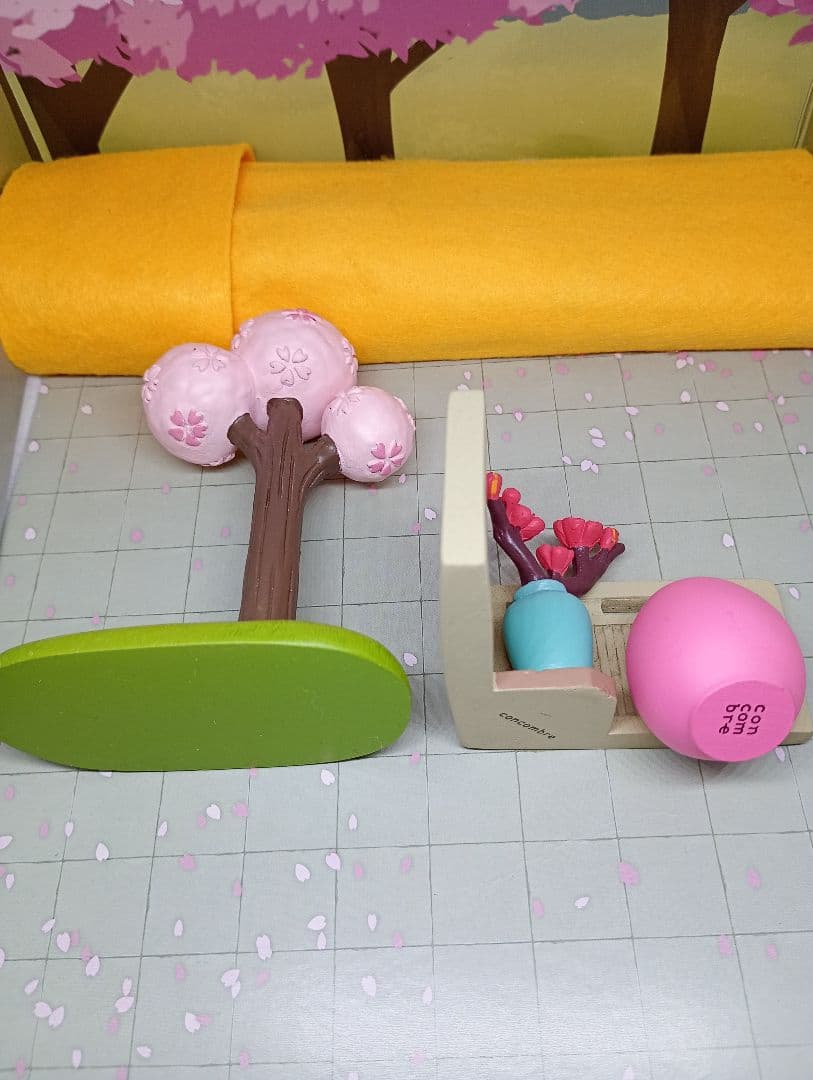 桜の木　だるま　梅の衝立　デコレ　コンコンブル