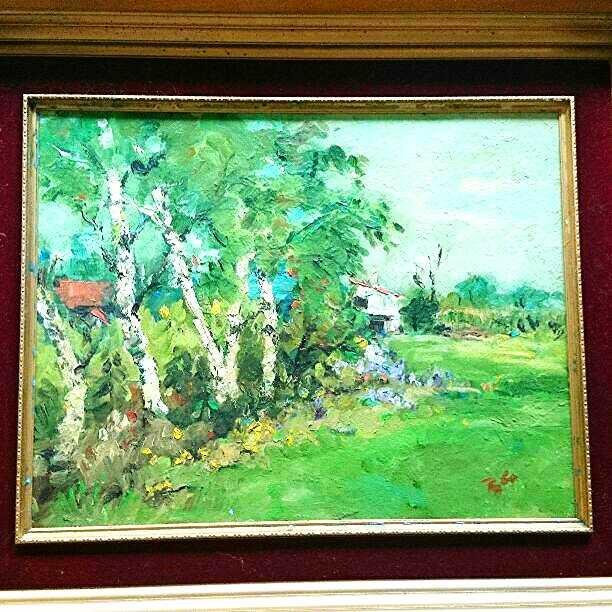 今西弘作　白樺並木・8号