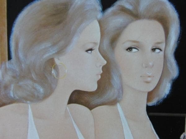 東郷たまみ、宴、希少画集画、新品額装付