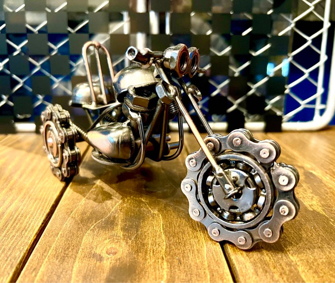 リアルシリーズ！アイアン三輪バイクのおもちゃ/インテリア