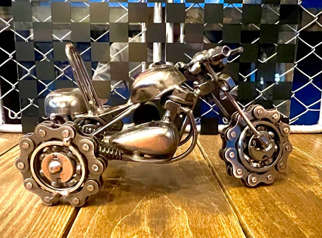 リアルシリーズ！アイアン三輪バイクのおもちゃ/インテリア