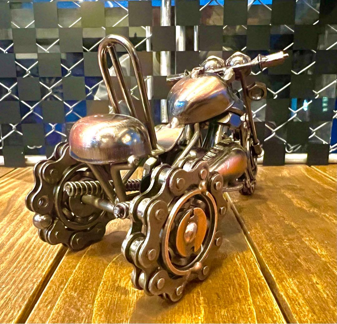 リアルシリーズ！アイアン三輪バイクのおもちゃ/インテリア