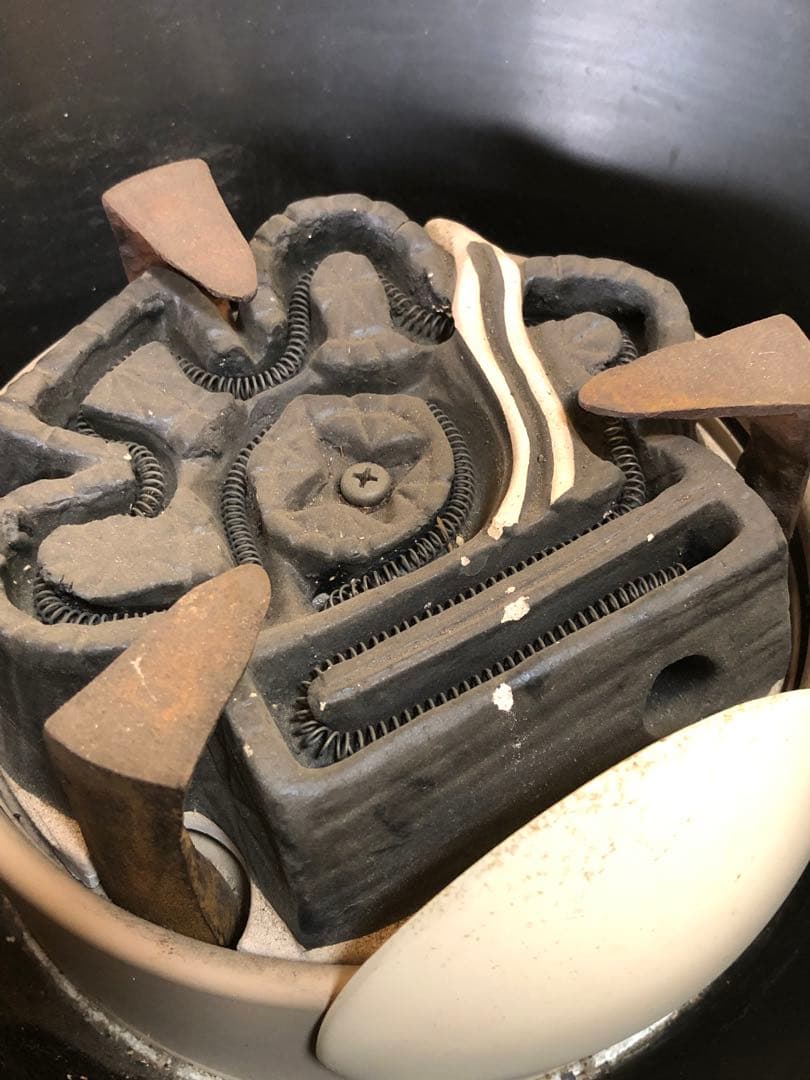 割引❗️《R》野々田式 風炉型電熱器 黒真塗 B 小板付 元箱付 ① 1f