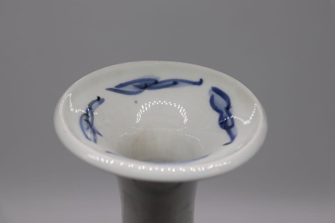 李朝　染付　龍紋大瓶　送料込み250506