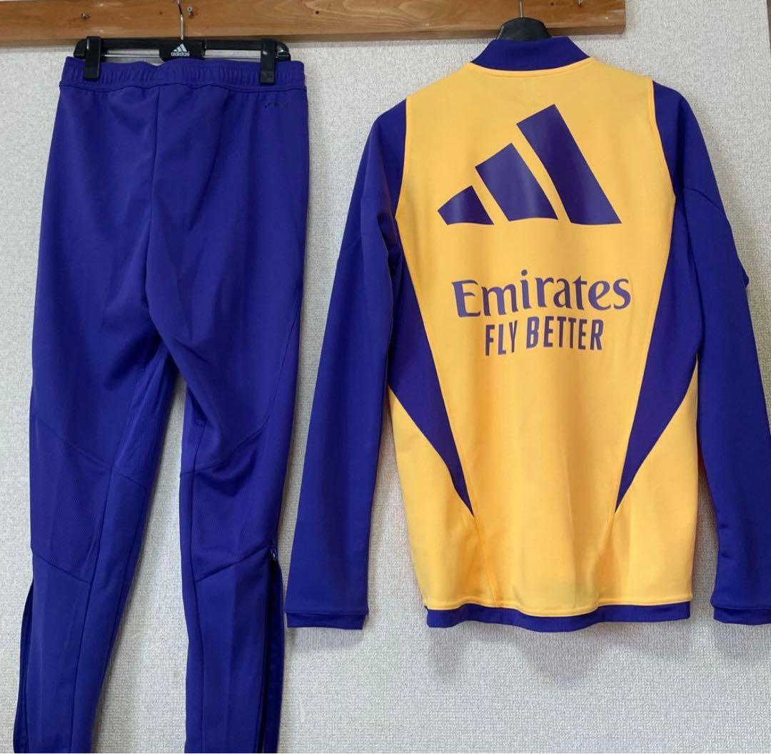 レアルマドリー　トレーニングウェア上下セット　フルスポンサー　日本Mサイズ