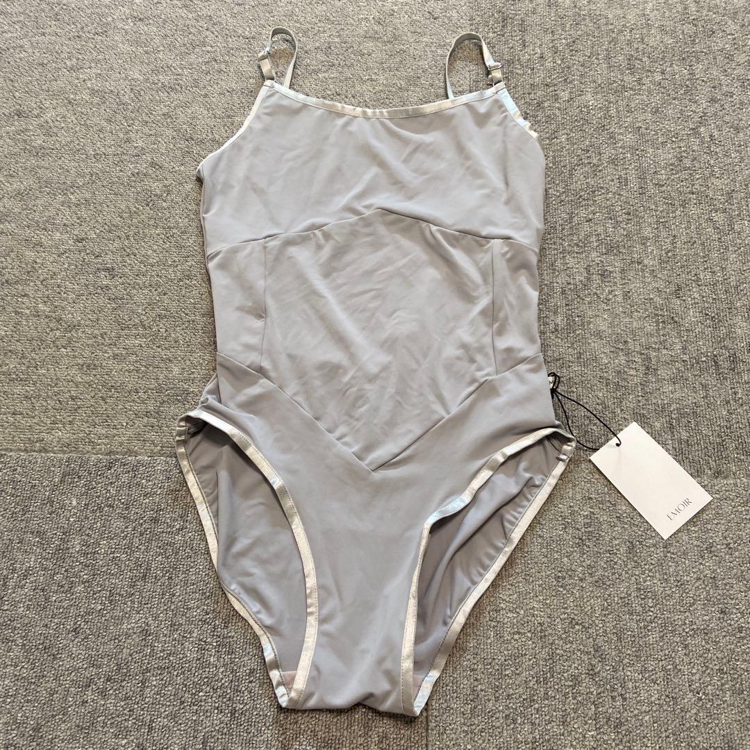 EMOIR バレエ キャミソールレオタード グレー