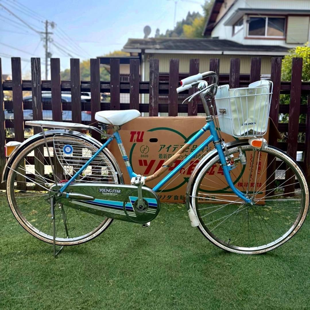 昭和レトロ ツノダ 婦人スポーツ車 未使用 箱入り新品 フレンチユ今日だけ値下げ